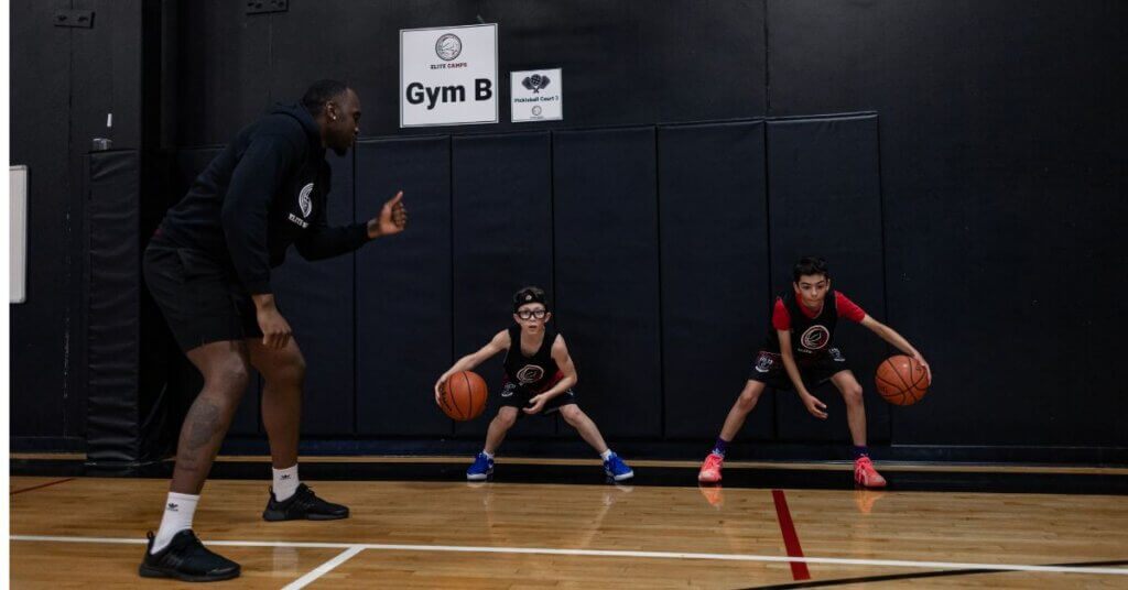 Youth basketball coach training kids - rep team vs basketball camp skill development GTA