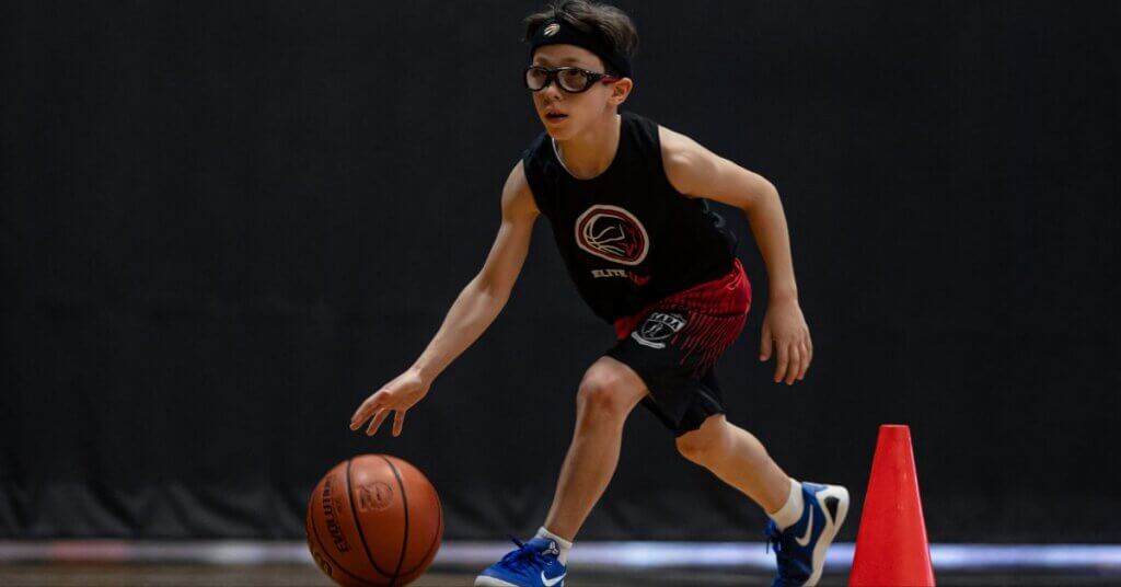 Young Athlete Playing Basketball